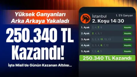 İstanbul At Yarışlarında Dev İkramiye: Tek Kuponla 250 Bin TL Kazandı