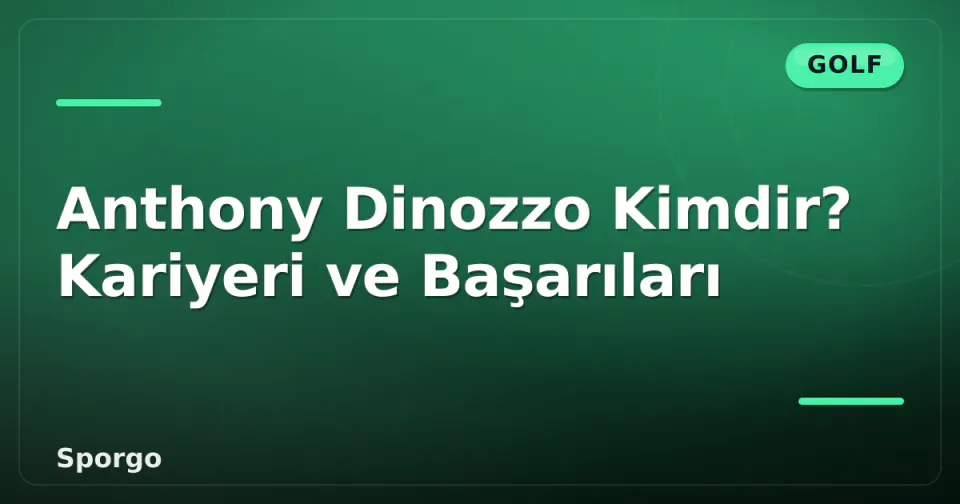 Anthony Dinozzo Kimdir? Kariyeri ve Başarıları görseli
