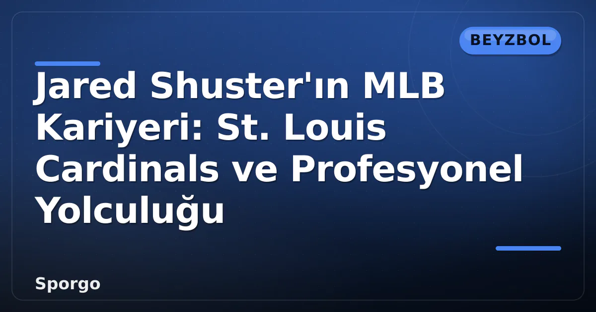Jared Shuster'ın MLB Kariyeri: St. Louis Cardinals ve Profesyonel Yolculuğu Jared Shuster'ın MLB Kariyeri: St. Louis Cardinals ve Profesyonel Yolculuğu