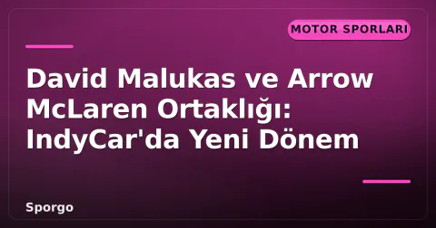 David Malukas ve Arrow McLaren Ortaklığı: IndyCar'da Yeni Dönem