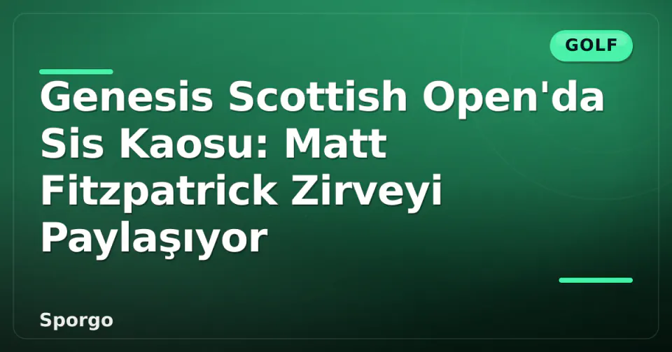 Genesis Scottish Open'da Sis Kaosu: Matt Fitzpatrick Zirveyi Paylaşıyor görseli