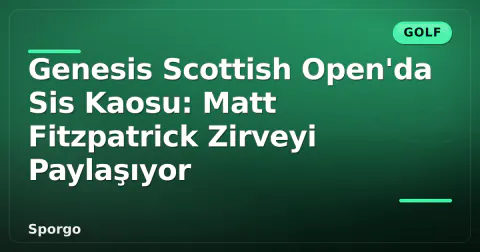 Genesis Scottish Open'da Sis Kaosu: Matt Fitzpatrick Zirveyi Paylaşıyor