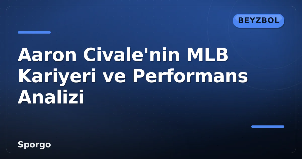 Aaron Civale'nin MLB Kariyeri ve Performans Analizi Aaron Civale'nin MLB Kariyeri ve Performans Analizi