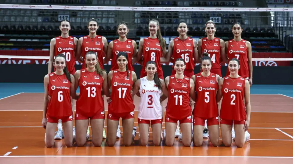 U22 Kadın Milli Voleybol Takımı Avrupa Şampiyonası İçin Lahey'de görseli