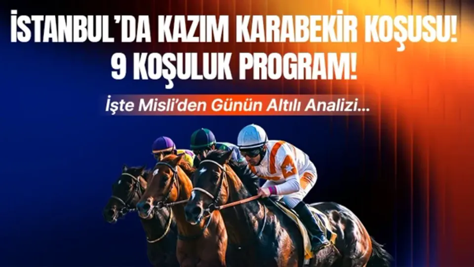 İstanbul Veliefendi Hipodromu'nda Kazım Karabekir Koşusu Heyecanı görseli