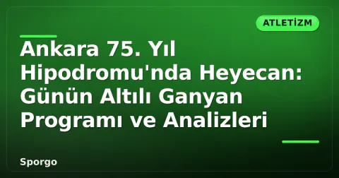 Ankara 75. Yıl Hipodromu'nda Heyecan: Günün Altılı Ganyan Programı ve Analizleri