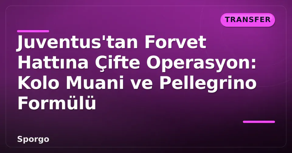 Juventus'tan Forvet Hattına Çifte Operasyon: Kolo Muani ve Pellegrino Formülü görseli