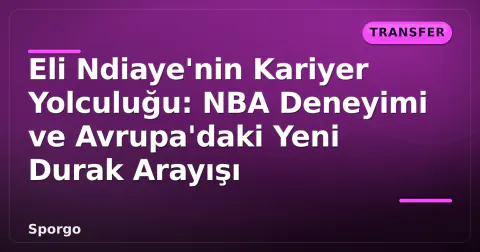 Eli Ndiaye'nin Kariyer Yolculuğu: NBA Deneyimi ve Avrupa'daki Yeni Durak Arayışı